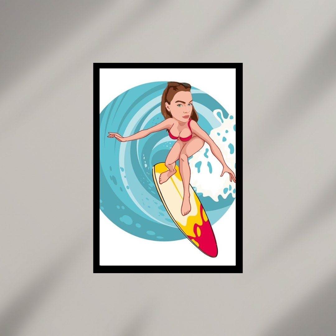 Eğlenceli İllüstrasyonlar Hediyelik Baskı