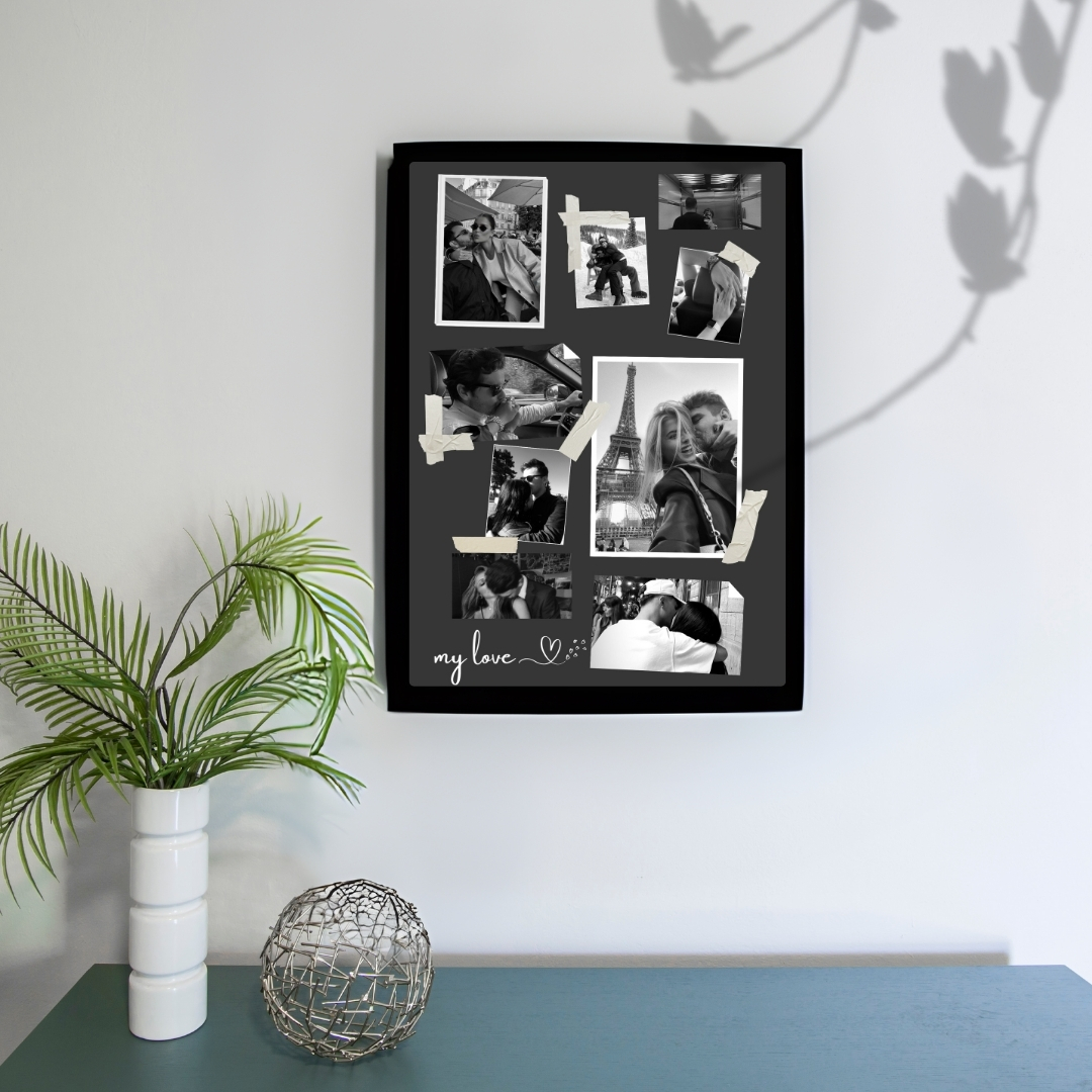 Kolaj Tasarım 9 Fotoğraf, Siyah beyaz anılar