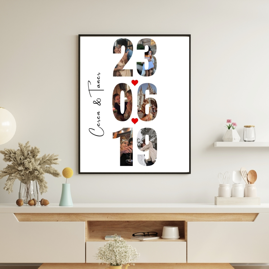 Sevgiliye Hediye Tarihli Şık Tasarım 